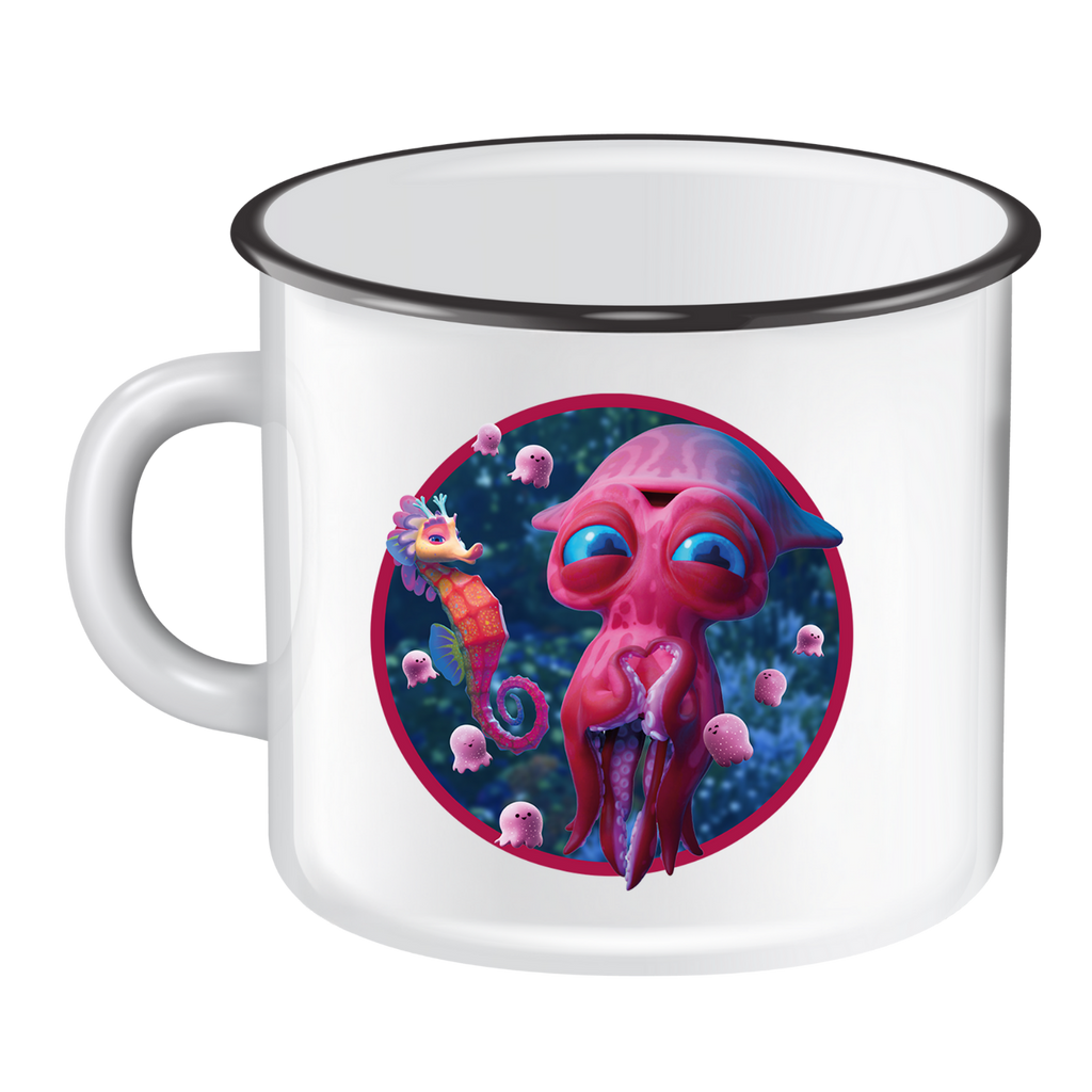 Oras Friends - Ora, Hydrozoans & Leviathan  - Emaille Mug