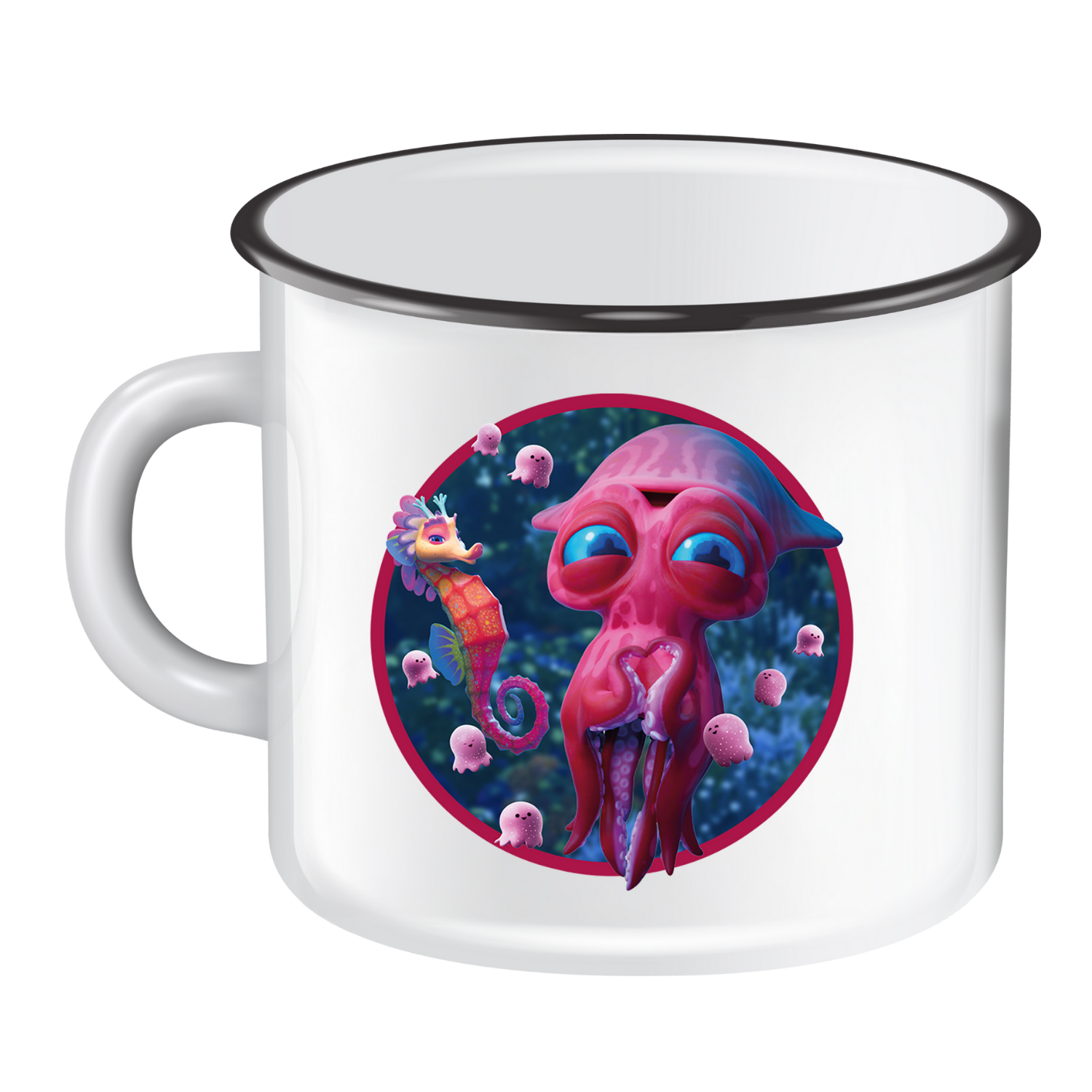 Oras Friends - Ora, Hydrozoans & Leviathan  - Emaille Mug
